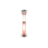 Nora Cushion Cut Solitaire Engagement Ring in Rose Gold - HEERA DIAMONDS