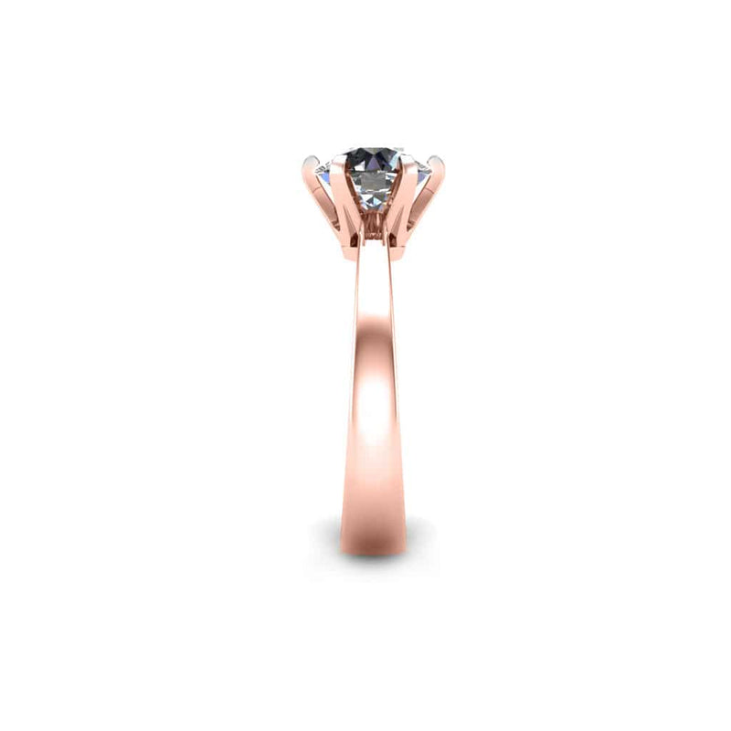 Ornella Round Brilliant Solitaire Engagement Ring in Rose Gold - HEERA DIAMONDS
