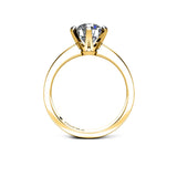 Ornella Round Brilliant Solitaire Engagement Ring in Yellow Gold - HEERA DIAMONDS
