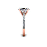 Oval Solitaire Engagement Ring in 18ct Rose Gold - HEERA DIAMONDS