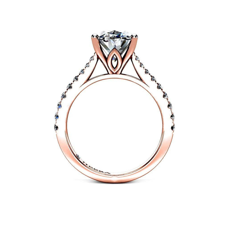 Oval Solitaire Engagement Ring in 18ct Rose Gold - HEERA DIAMONDS