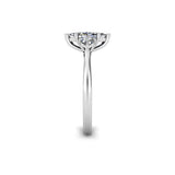The Marquise Trillion Trilogy Engagement Ring in Platinum - HEERA DIAMONDS