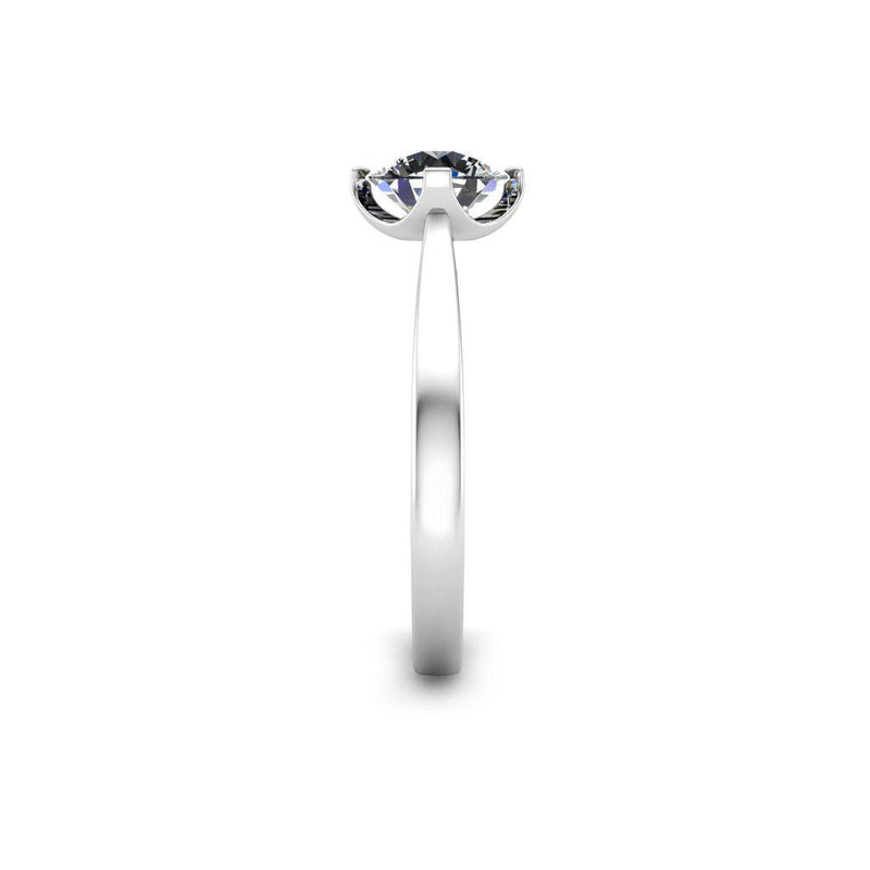 The Rialto Round Brilliant Solitaire Engagement Ring in Platinum - HEERA DIAMONDS