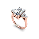 The Treasure Trilogy Engagement Ring in Rose Gold - HEERA DIAMONDS