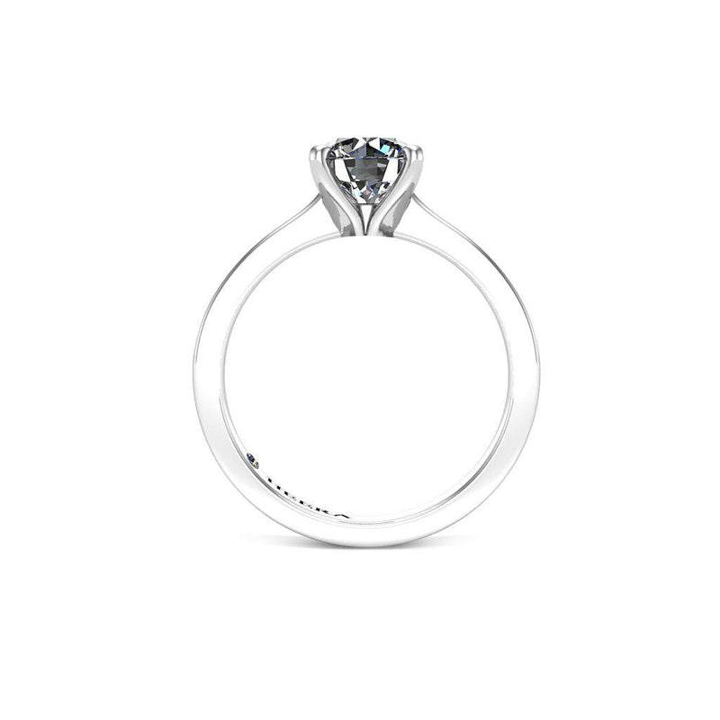 Val Round Brilliant Solitaire Engagement Ring in Platinum - HEERA DIAMONDS