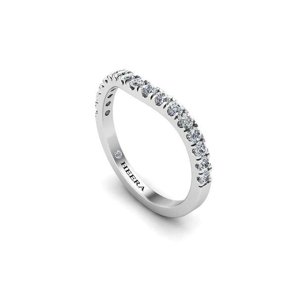 Round Brilliant Microset Shape to Fit Half Eternity Ring - HEERA DIAMONDS