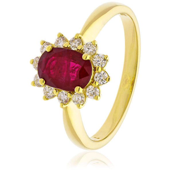 Ruby Cluster Ring - HEERA DIAMONDS