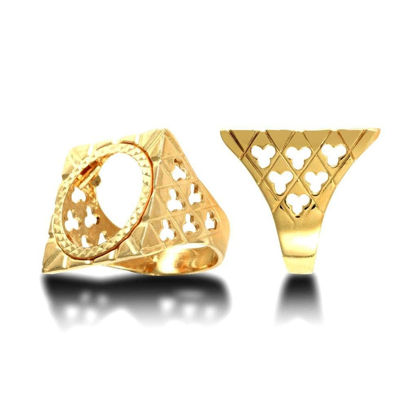 9ct Yellow Gold Half Sovereign Ring - HEERA DIAMONDS