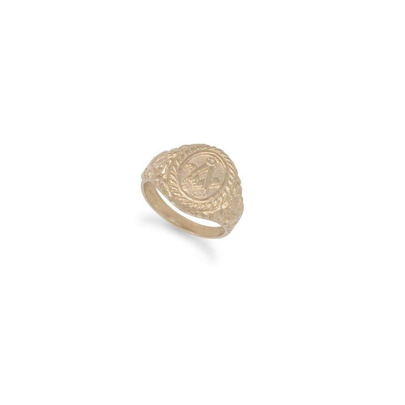 9ct Yellow Gold Masonic Ring - HEERA DIAMONDS
