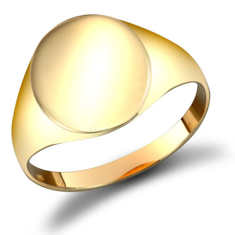 9ct Yellow Gold Signet Ring - HEERA DIAMONDS