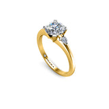 MANTIS - Round Brilliants Engagement Ring in Yellow Gold - HEERA DIAMONDS