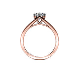 SLOANNE - Cushion Cut Diamond Solitaire Engagement Ring in Rose Gold - HEERA DIAMONDS