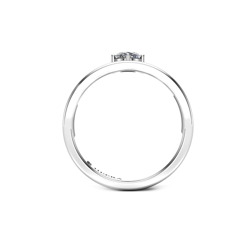 MAJO - Round Brilliant Diamond Solitaire Engagement Ring in Platinum - HEERA DIAMONDS