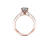 KINSLEY - Round Brilliant Diamond Solitaire Engagement Ring in Rose Gold - HEERA DIAMONDS