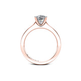 KEHLANI - Cushion Cut Diamond Solitaire Engagement Ring in Rose Gold - HEERA DIAMONDS