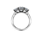 STRAWBERRY - Princesses Trilogy Engagement Ring in Platinum - HEERA DIAMONDS