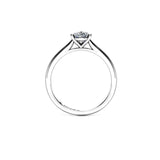 SARAI - Pear Cut Diamond Solitaire Engagement Ring in Platinum - HEERA DIAMONDS