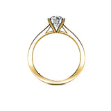 KAE - Round Brilliant Diamond Solitaire Engagement Ring in Yellow Gold - HEERA DIAMONDS