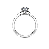 KAE - Round Brilliant Diamond Solitaire Engagement Ring in Platinum - HEERA DIAMONDS