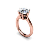 KENDRA - Round Brilliant Diamond Solitaire Engagement Ring in Rose Gold - HEERA DIAMONDS