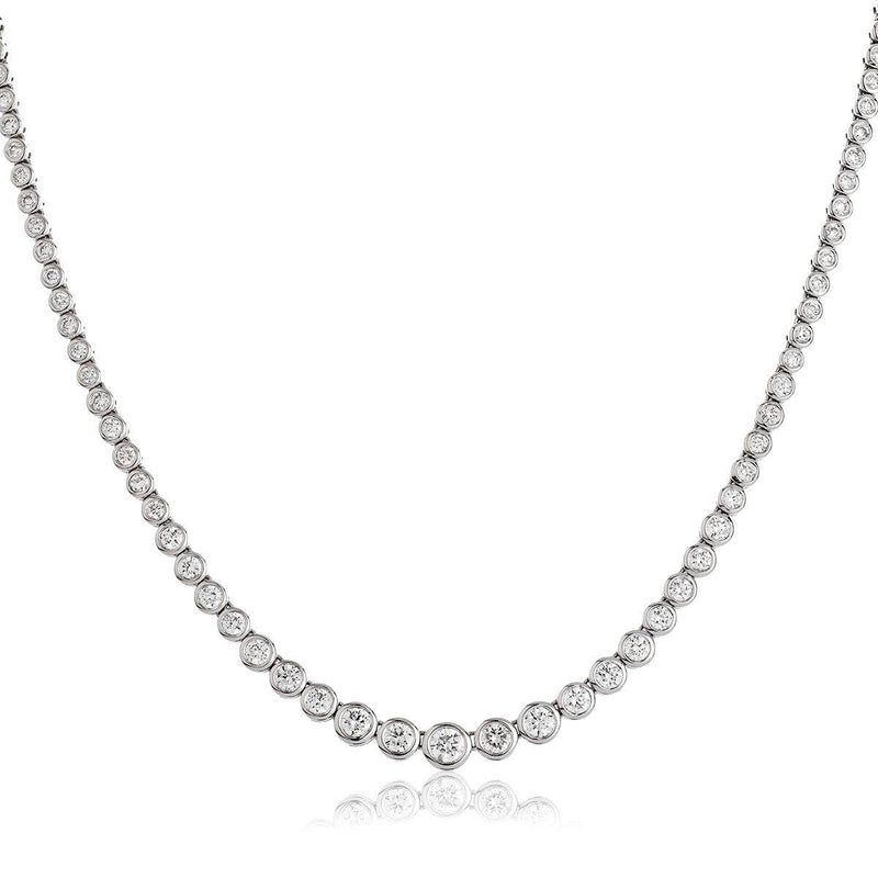 Rubover Set Diamond Tennis Necklace - HEERA DIAMONDS