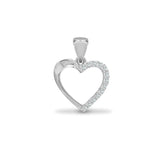 18ct White 0.06ct Diamond Pendant - HEERA DIAMONDS