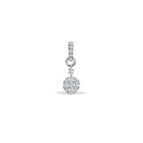 18ct White 0.22ct Diamond Pendant - HEERA DIAMONDS