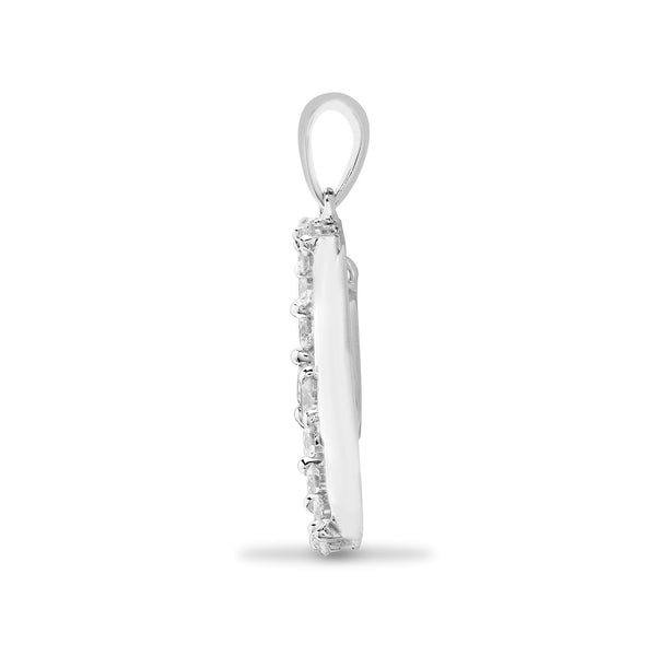 18ct White 0.24ct Diamond Pendant - HEERA DIAMONDS