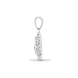 18ct White 0.37ct Diamond Pendant - HEERA DIAMONDS