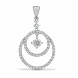 18ct White 0.55ct Diamond Pendant - HEERA DIAMONDS