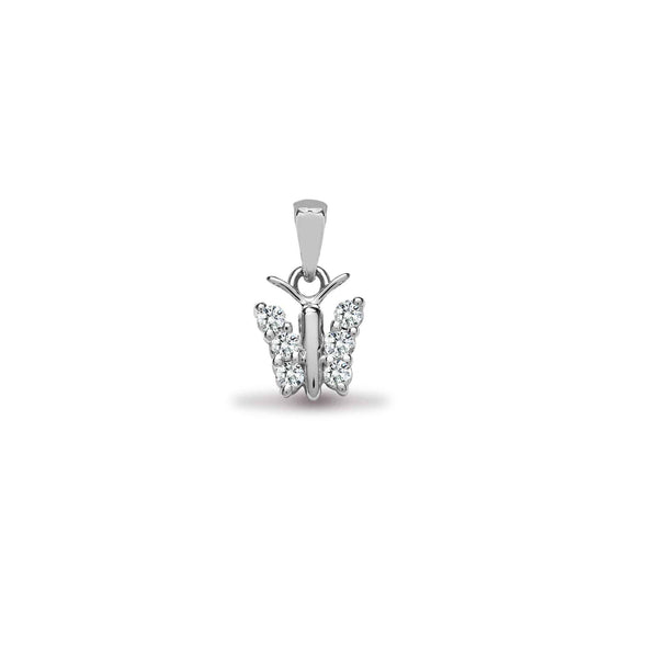 18ct White Gold Diamond Pendant - HEERA DIAMONDS