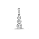 18ct White Gold Diamond Pendant - HEERA DIAMONDS