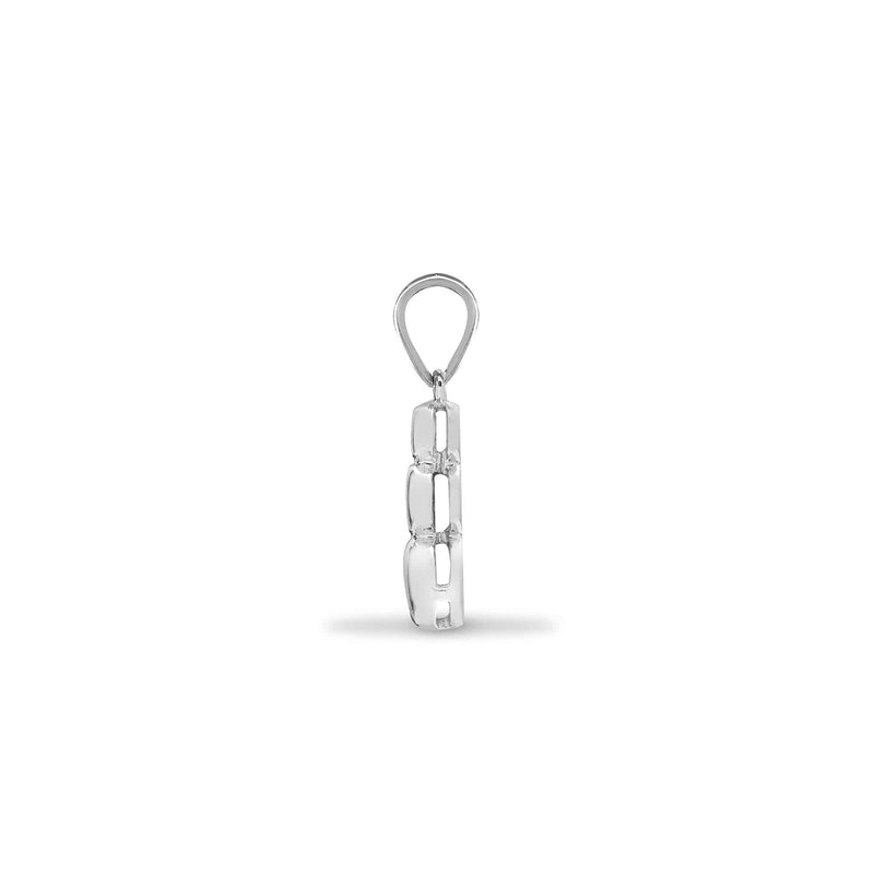 18ct White Gold Diamond Pendant - HEERA DIAMONDS