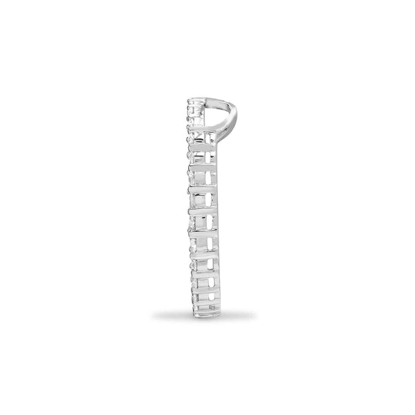 18ct White Gold Diamond Pendant - HEERA DIAMONDS