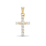 18ct Yellow Gold Diamond Cross - HEERA DIAMONDS