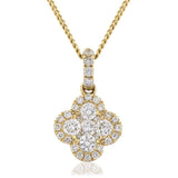 Diamond Cluster Pendant - HEERA DIAMONDS