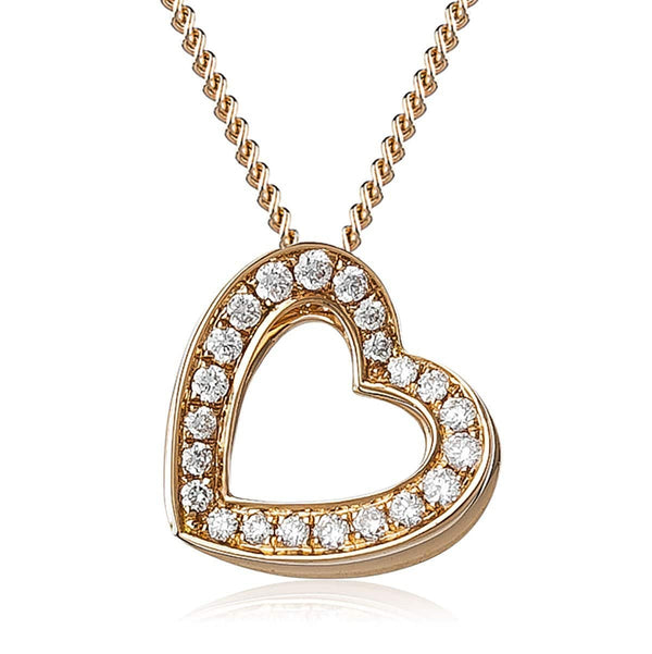 Diamond Heart Pendant - HEERA DIAMONDS