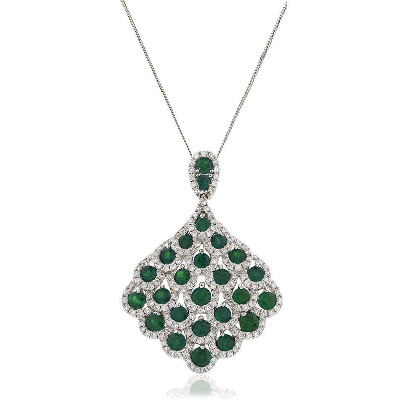 Emerald Drop Pendant - HEERA DIAMONDS