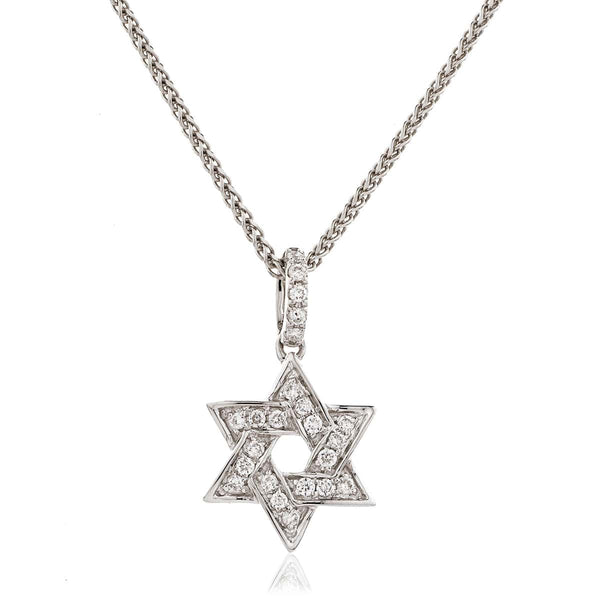 Star of David Diamond Pendant - HEERA DIAMONDS