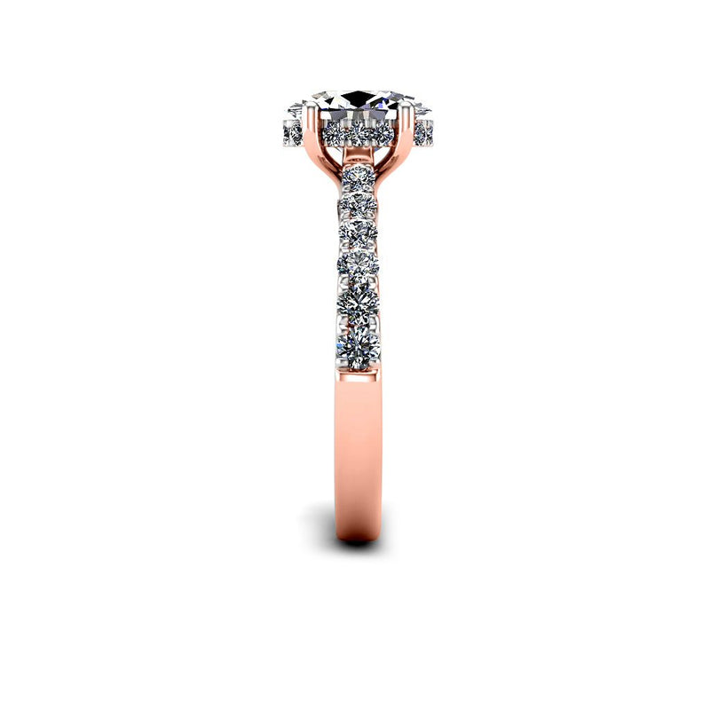 NIYA - Oval Cut Solitaire Engagement Ring in Rose Gold - HEERA DIAMONDS