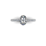 AMIS - Oval Cut Solitaire Engagement Ring in Platinum - HEERA DIAMONDS