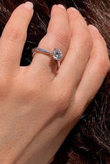JAIA - Round Brilliant Solitaire Engagement Ring in Platinum - HEERA DIAMONDS