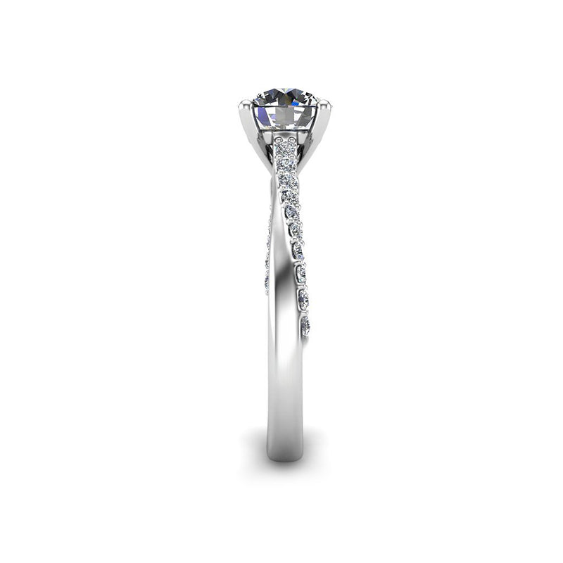 OBELISK II - Round Brilliant Diamond Engagement Ring - HEERA DIAMONDS