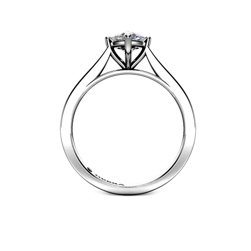 MELASIA - Marquise Cut Solitaire Engagement Ring in Platinum - HEERA DIAMONDS