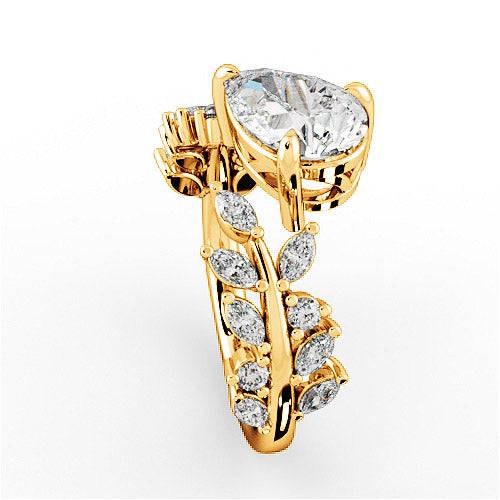 Jaima Halo Engagement Ring - HEERA DIAMONDS