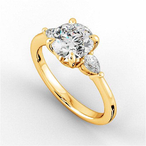 Mei Halo Engagement Ring - HEERA DIAMONDS