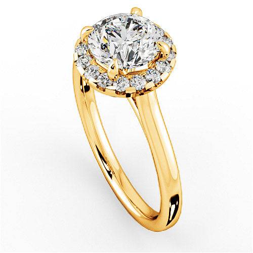 Nayan Halo Engagement Ring - HEERA DIAMONDS