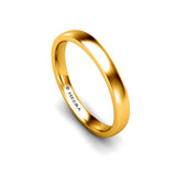 SOFT COURT POLISHED WEDDING RING IN 2.5MM - HEERA DIAMONDS