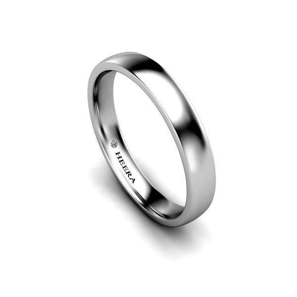 SOFT COURT POLISHED WEDDING RING IN 3MM WIDTH - HEERA DIAMONDS
